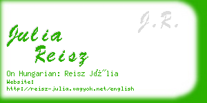 julia reisz business card